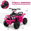 HONEY JOY 12V Kids Ride On ATV Battery Powered Vehicle Children Ride On Toys