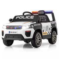 Kids Ride on Police Car 12V Electric Battery Powered Cop Car Flashing Lights