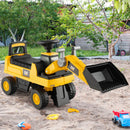 HONEY JOY Kids Ride-on Excavator Construction Bulldozer Truck Sliding Toy Car