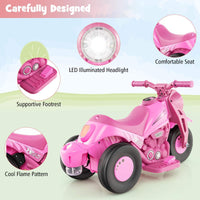 HONEY JOY Kids Motorcycle 6V Battery Powered Ride on Motorbike with Bubble Maker