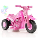 HONEY JOY Kids Motorcycle 6V Battery Powered Ride on Motorbike with Bubble Maker