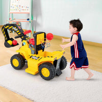 HONEY JOY 6V Kids Ride On Excavator Electric Vehicle Fun Digger Toy for Toddlers