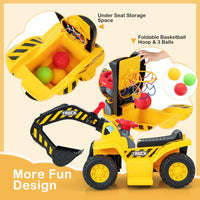 HONEY JOY 6V Kids Ride On Excavator Electric Vehicle Fun Digger Toy for Toddlers