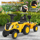 HONEY JOY Kids Ride on Tractor Licensed Caterpillar Foot to Floor Sliding Car