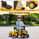 HONEY JOY Kids Ride on Tractor Licensed Caterpillar Foot to Floor Sliding Car