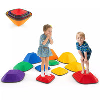 11PCS Kids Stepping Stone Indoor/Outdoor Toddler Balance Training Blocks Gift