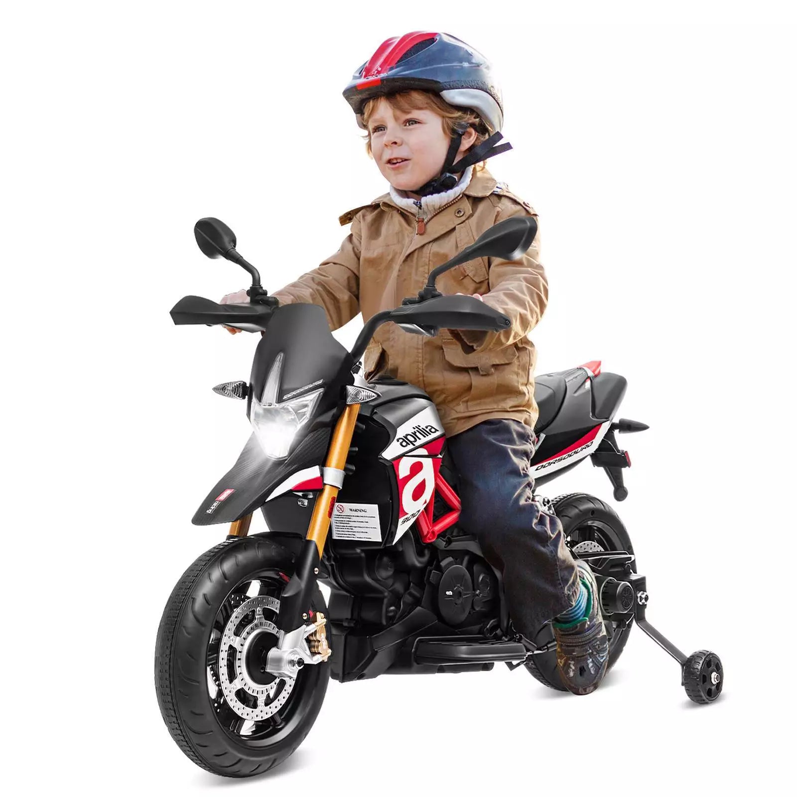 HONEY JOY Licensed Aprilia 12V Electric Motorcycle Kids Motorbike Ride On Car